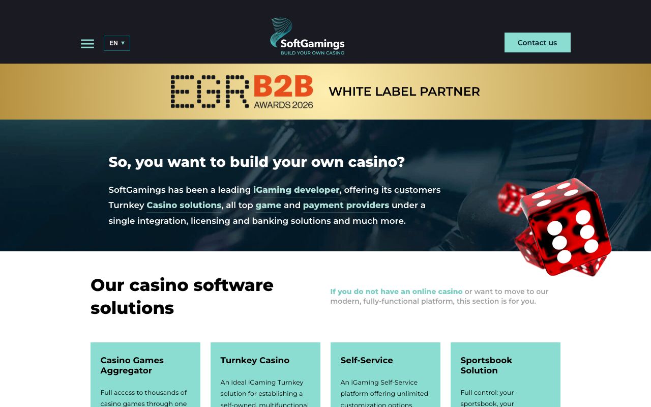SoftGamings homepage