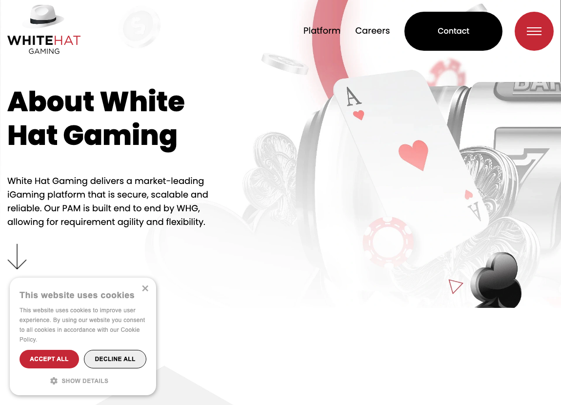 White Hat Gaming pricing